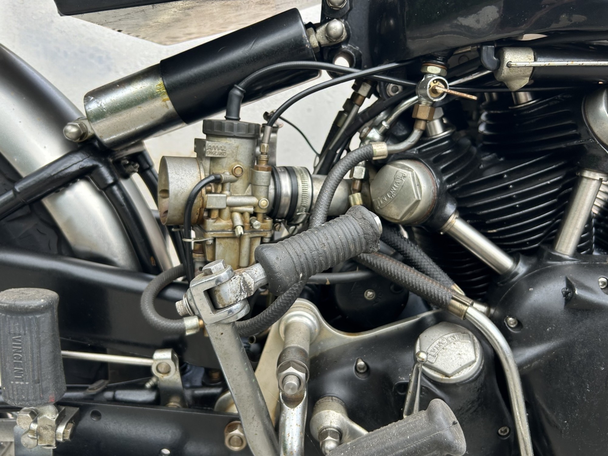 1952 Vincent Model Black Shadow Series C kickstart detail