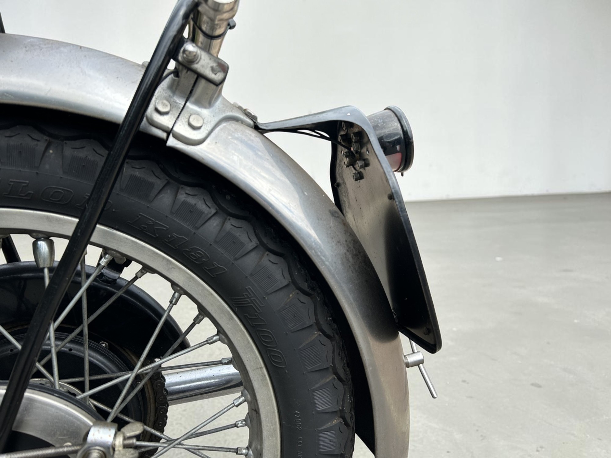 1952 Vincent Model Black Shadow Series C rear light detail