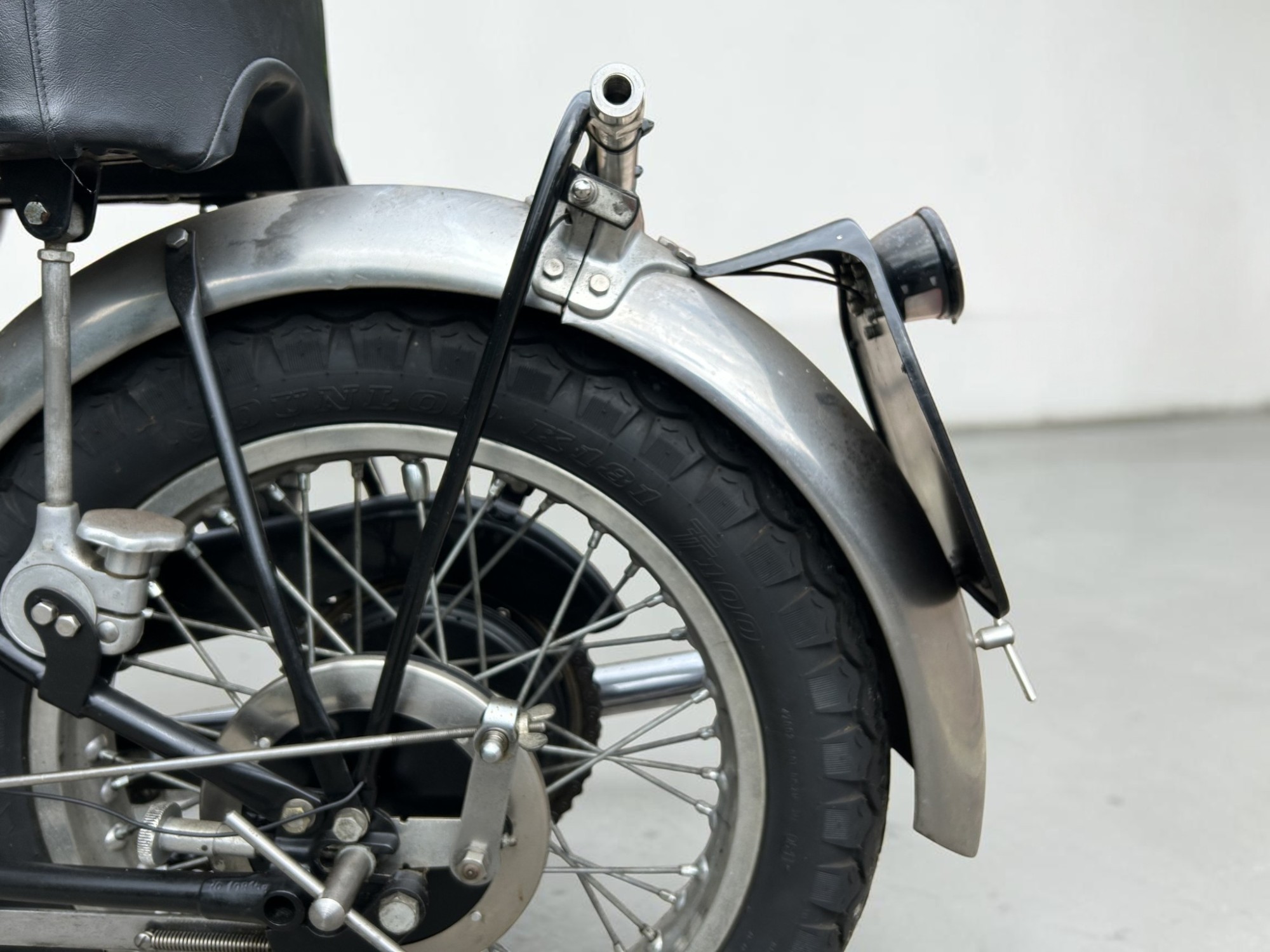 1952 Vincent Model Black Shadow Series C rear wheel view