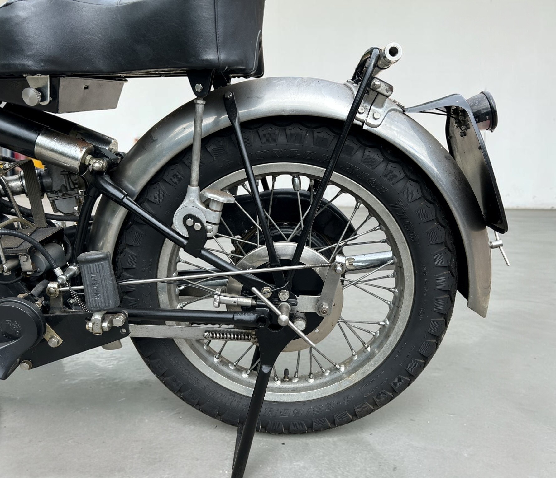 1952 Vincent Model Black Shadow Series C rear wheel