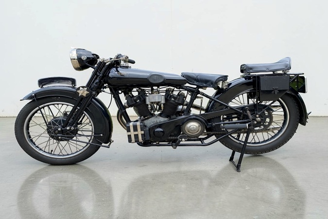 1928 Brough Superior Model 680 British vintage touring motorcycle