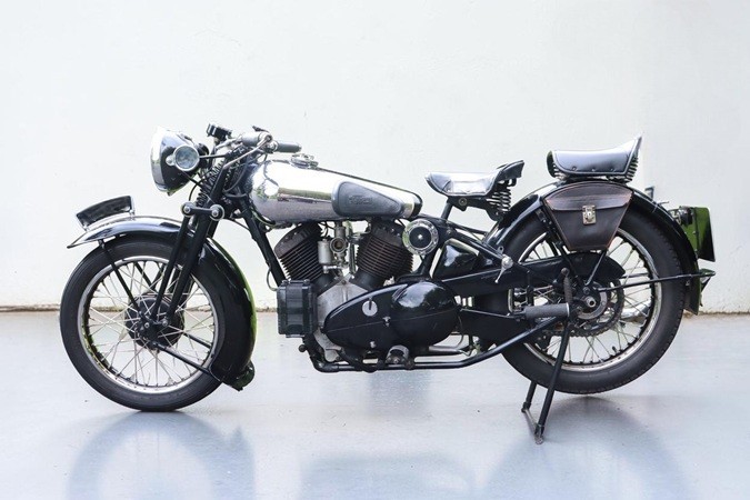 1935 Brough Superior Model 11-50 British touring motorcycle