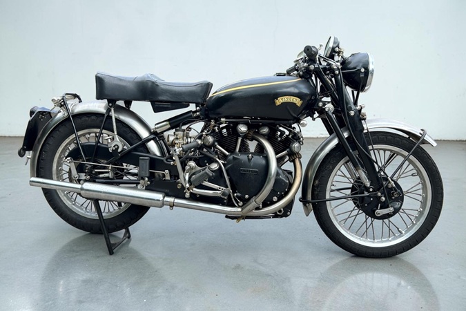 1952 Vincent Black Shadow Series C vintage motorcycle