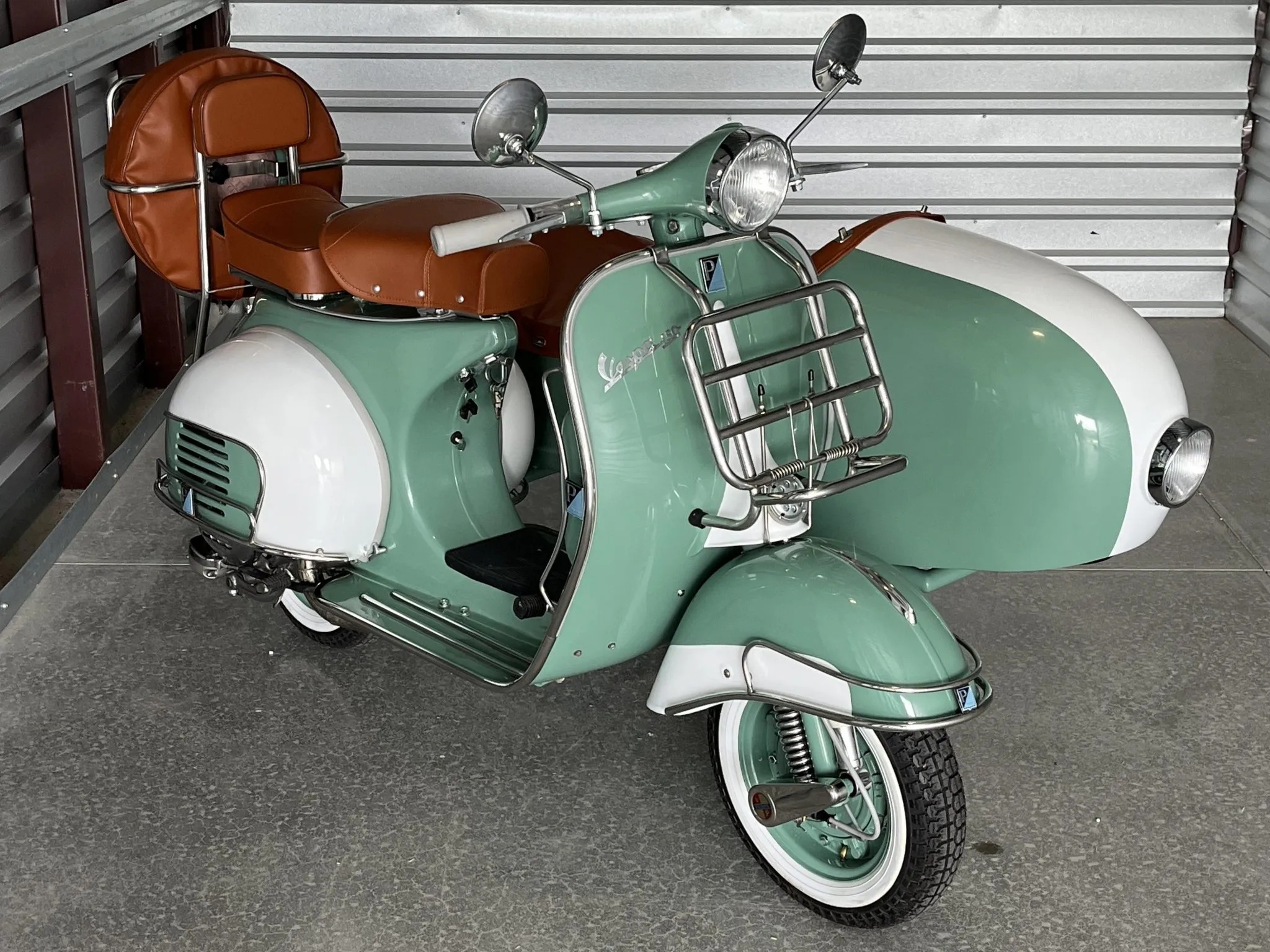 Blue Vespa in USA 2